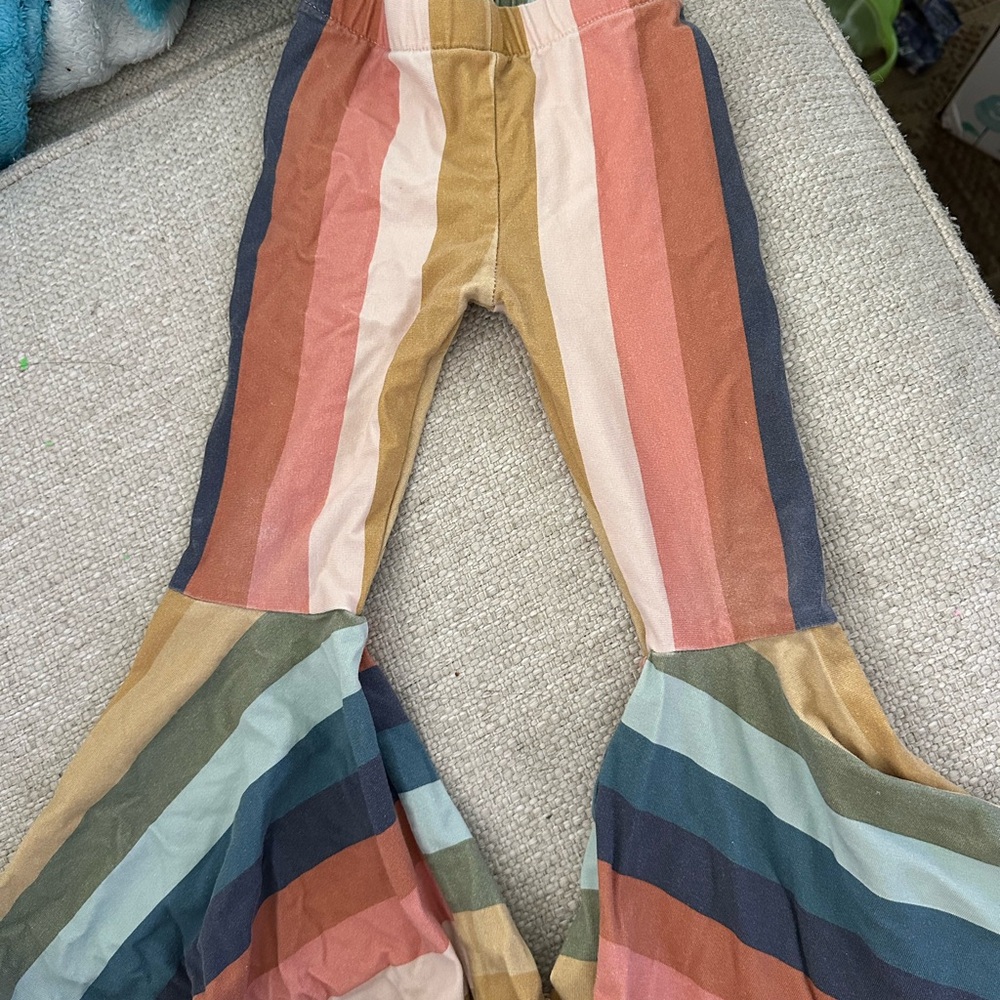 Colorful Striped Kids Bell Bottoms